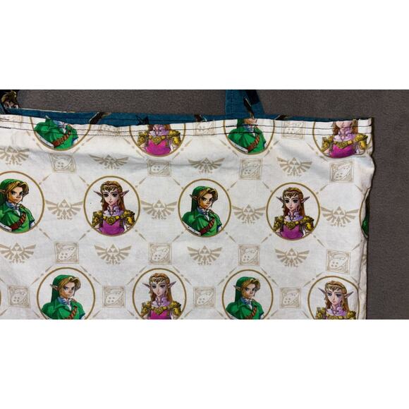Nintendo The Legend of Zelda Link Handmade Reversible Tote Bag - Picture 7 of 16